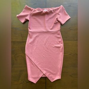 Pink Fashion Nova Bandage Dress
